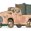 Lovely Hand draw Cartoon car vector set 02