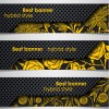 Set of hybrid style vector banner 03