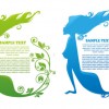 Beauty Silhouettes elements background vector 01