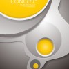 Abstract concept brochure cover background vector 05