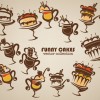 Hand drawn of food elements vector 02