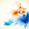 Brilliant Floral colorful background vector 01