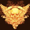 Elements of Sticker on the shirt skull vector 01
