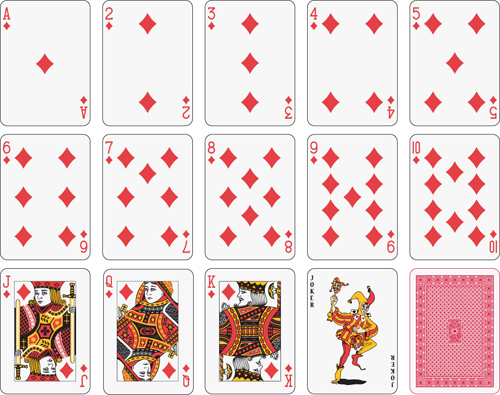 Different playing card vector graphic 03 - Vector Card free download