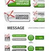 Elements of Creative web button design vector material 25