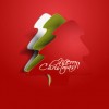 Paper cut Christmas tree design vector 11