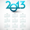 Elements of Calendar 2013 design vector art 07