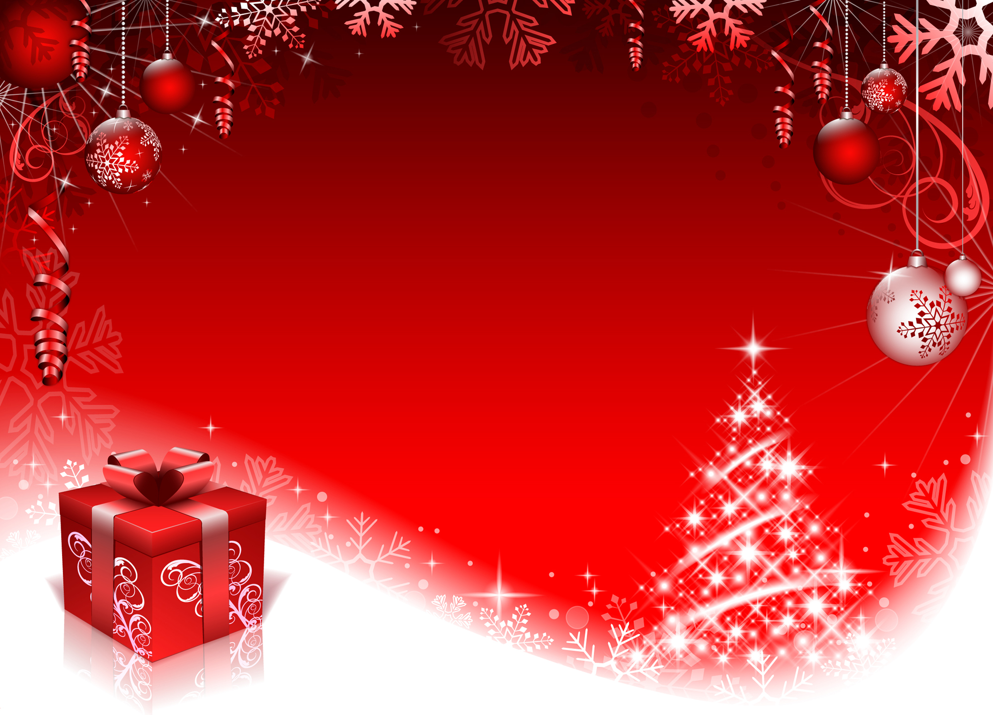 Red style Christmas background art vector 01 - Vector ...
