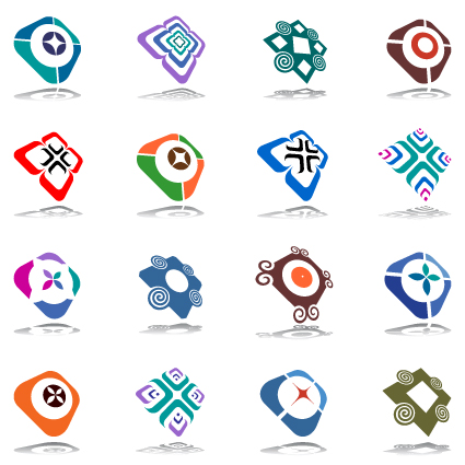 Commonly Logos design vector set 07  Vector Logo free download