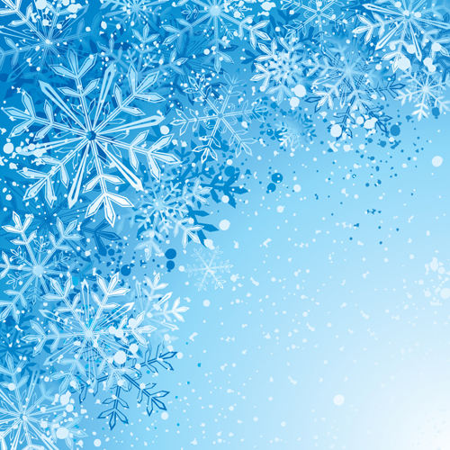 Free EPS file Winter Snowflake backgrounds art design vector 05 