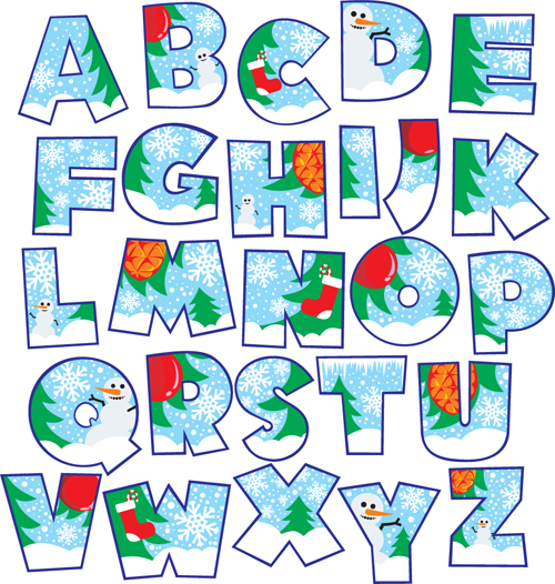 clipart christmas alphabet - photo #30