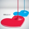 Flowing paint elements vector backgrounds set 02