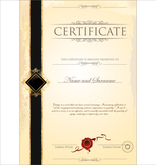 Certificate Design Templates Psd Free Download