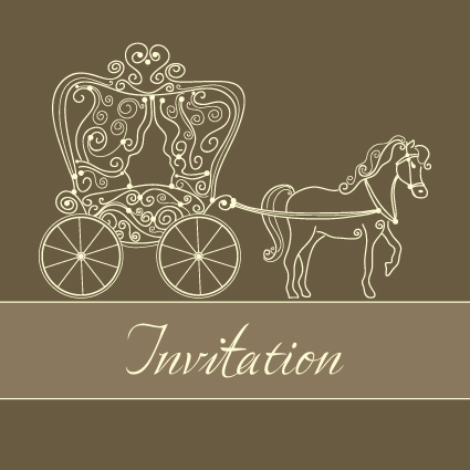 Set of Wedding Invitation cards design vector 02  Vector Card free 