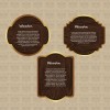 Vector set of Wooden labels elements 02
