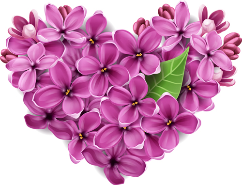 free heart flower clipart - photo #36
