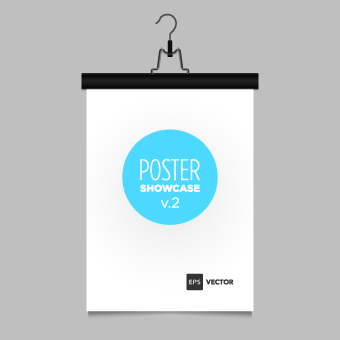 Blank poster template vector 02 Vector Cover free download