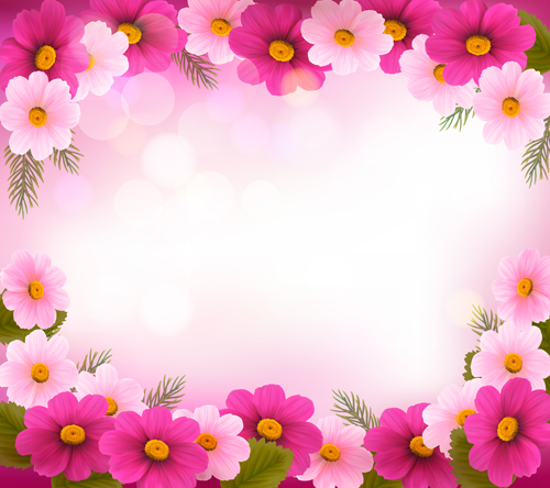 Free Stock Photo of Flower Background - Pink Frame