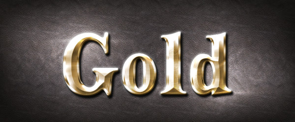 Gold metallic Photoshop styles - Photoshop Styles free download