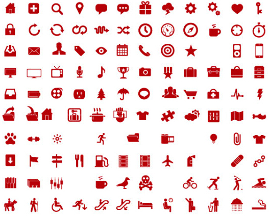 600 Kind Commonly Red Icons Vector Other Icons Vector Icons Free