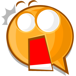 Funny startle expression icon - Emoticons Icons free download