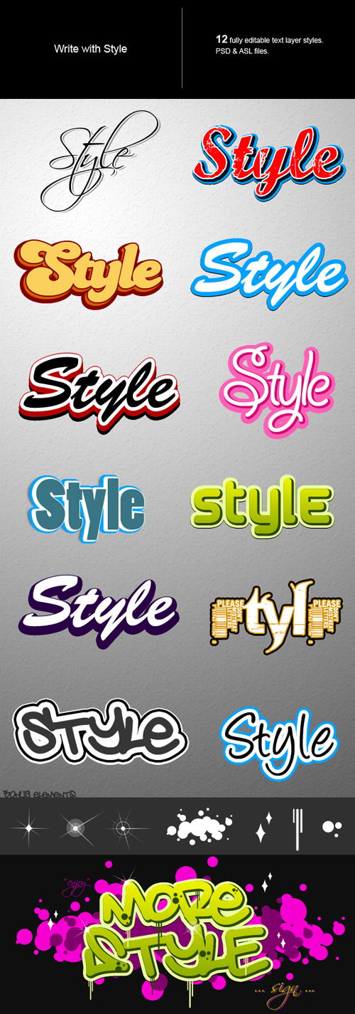 photoshop asl styles free download