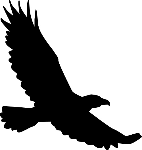 free eagle silhouette clip art - photo #8