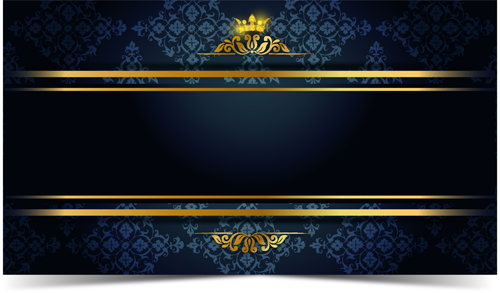 Luxury VIP golden with dark background vector 03