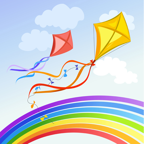 rainbow kite clip art - photo #27