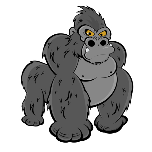 funny gorilla clipart - photo #10