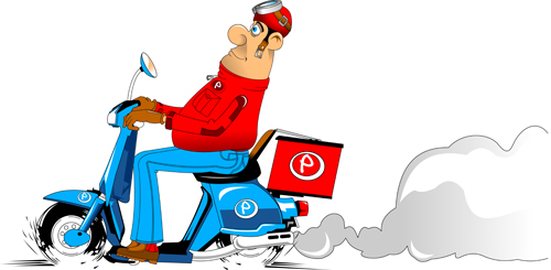 free clipart pizza delivery man - photo #36