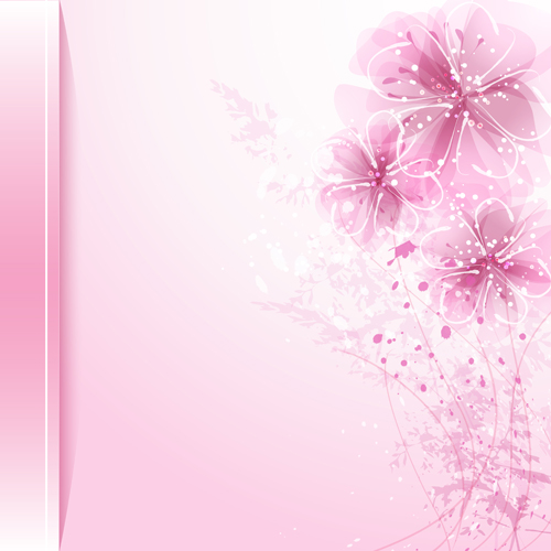 Dream background with flower design vector 04 free download