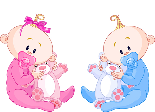 twin baby girl clipart free - photo #12