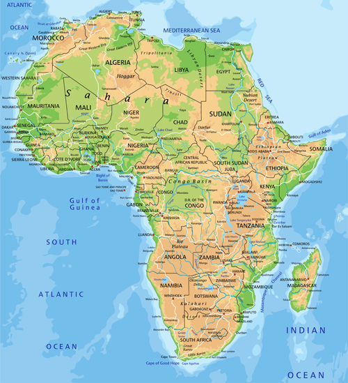 free clipart map of africa - photo #38