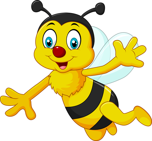 free clipart of cartoon bees - photo #50