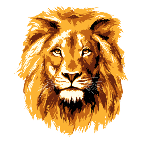 lion illustration vector free download