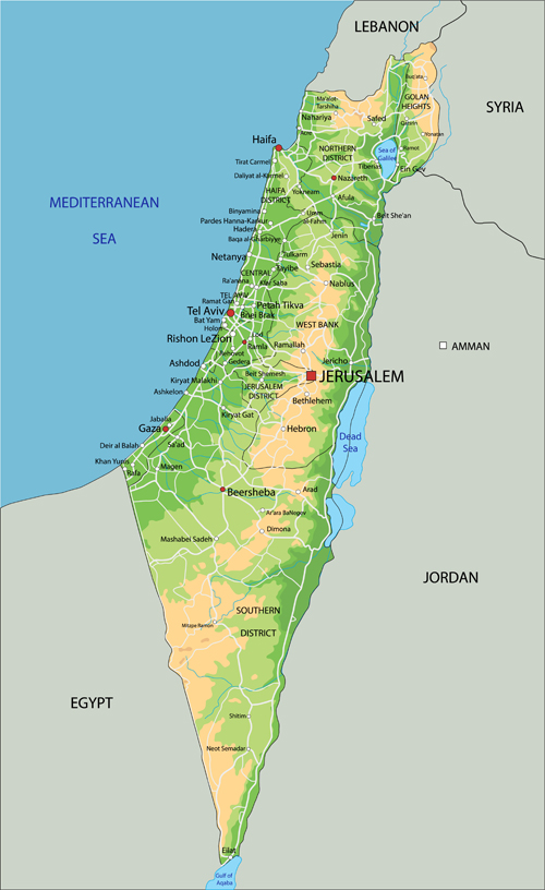 clipart map of israel - photo #27