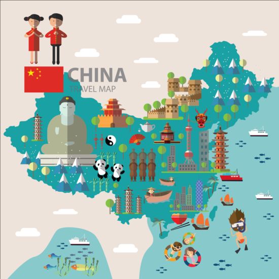 free clipart map of china - photo #14