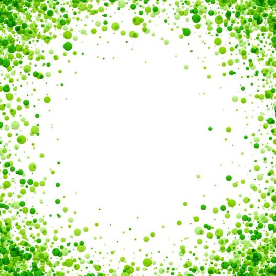 Green dots frame vectors - Vector Frames & Borders free download