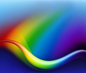 Pretty Rainbow background vector set 04 - Vector Background free download