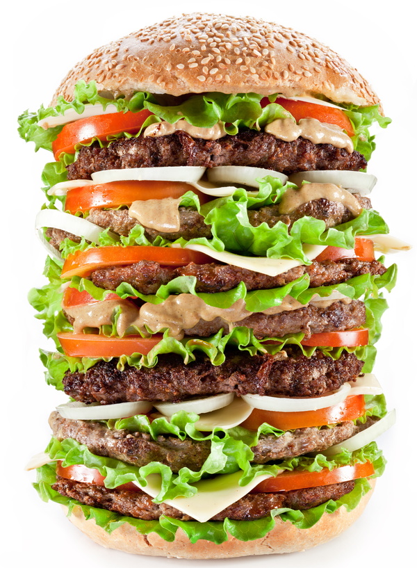 Delicious delicious big burger HD picture - Food stock photo free download