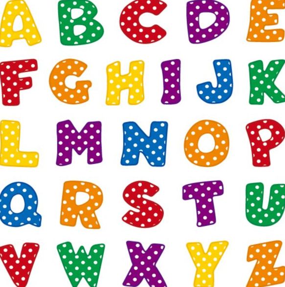 Cute alphabet comic vector - Vector Font free download