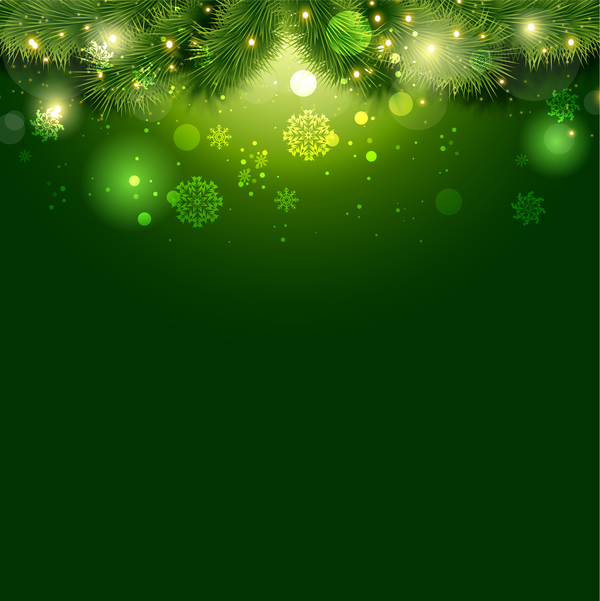 Green christmas background design vector 03 - Vector ...
