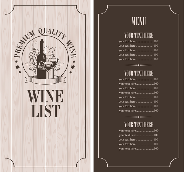 wine-menu-list-template-vector-material-10-vector-cover-vector-food-free-download