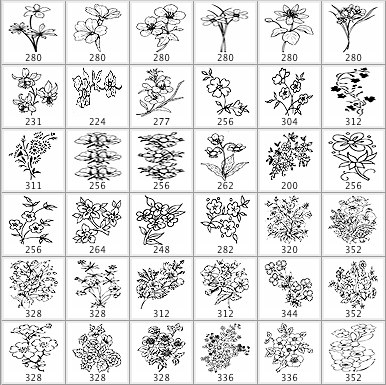 flower Photoshop Brushes - Photoshop Brushes free download