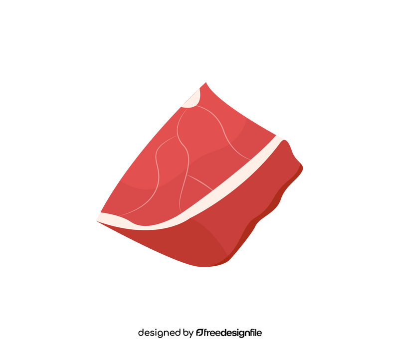 Rectangle beef meat clipart