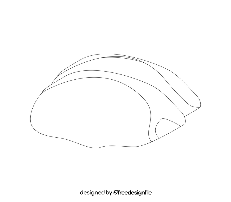 Chicken fillet black and white clipart