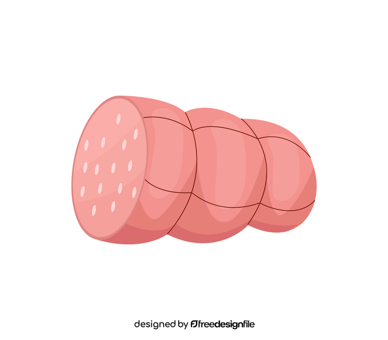Sausage bandaged with string clipart