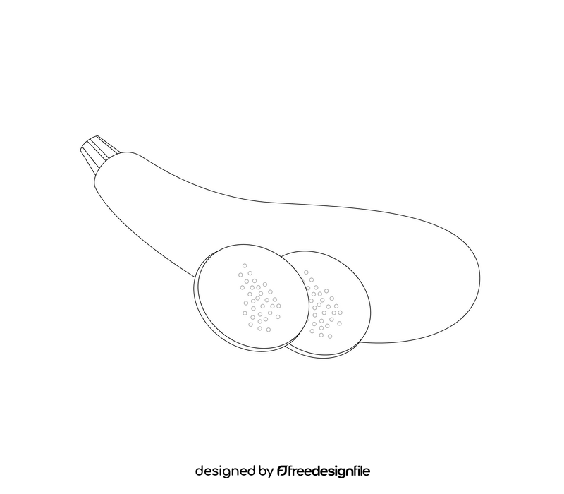 Fresh marrow black and white clipart