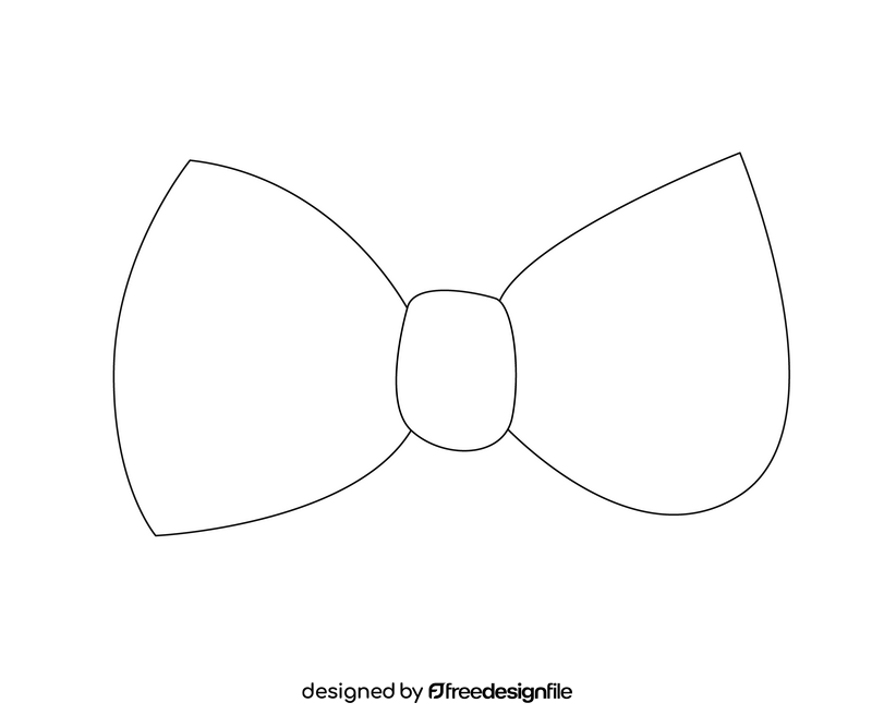 Bow drawing black and white clipart free download